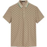 Mans Clothing Fashion Trend Summer Polo Shirt Covered Printed Lapel Short sleeved T shirt