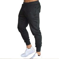 Men's Clothing sports pants men's casual jogging leggings stretch fitness pants light plate solid color a generation Casual Pants