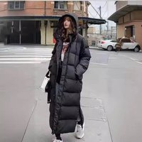 Clothing Shop Big Quilt Cotton Jacket Winter Mid Length Over Knee Thin Fashion