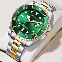 VA VA VOOM Men's Watch Calendar Business Watch Green Water Ghost Watch Men's Quartz Watch