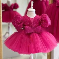 Little Beaded Birthday Party Princess Dress Flower Dress Hostess Piano Dress