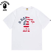 BATHING APE BAPE Camouflage Ape Printed Round Neck Short Sleeved T shirt Made Pure Cotton Fabric Both