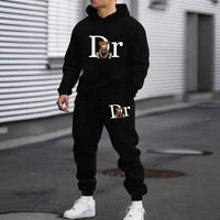 Couple’s Teddy Bear Print Fleece Hoodie Set – Unisex Matching Pullover With Kangaroo Pocket, Oversized Fit (Black, Grey, Olive & More, S-XXXL)