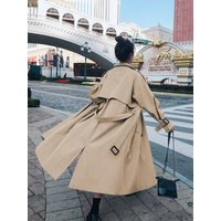 Trench Coat 2022 Autumn Winter Loose Coat Casual Long Windbreaker Clothing Female Coats