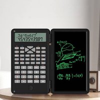 Foldable LCD Writing Pad Calculator 5.0" 6.7" Dual Screen 12 Digit Display Portable School Office & Travel 