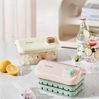 Other Kitchen Specialty Tools Snow House Ice Cube Tray Lid Scoop 2 Layer Large Capacity Silicone Mold Perfect Ice Cubes