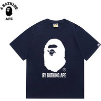 A BATHING APE BAPE-Classic Ape Head Letter Printed Short Sleeve T-shirt Made Of Pure Cotton Fabric