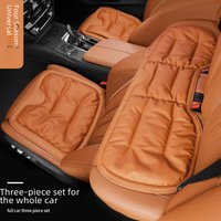 Car seat cushion anti fouling leather winter single piece Mercedes Benz Audi car special rear row integrated three piece seat cushion