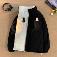 Reversible Fleece Lined Corduroy Jacket – Winter Coat Double Side Design