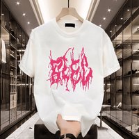 Men's Clothing Short sleeved T shirt men's summer thin fashion print trendy brand casual cotton round neck half sleeved top ins