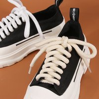Chunky Bread Shoelaces – 10mm Round Braided Laces 