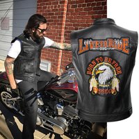 "Trendy Punk Style PU Leather Vest & Slim Fit Animal Print Waistcoat Lightweight Fashion Jacket "