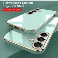 Samsung Galaxy A15 Case Square Plating TPU Soft Back Cover Samsang A05s A05 A25 A35 A55 5G Camera Protection