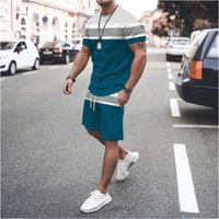 Summer Fitness Sports Trend Loose Casual T Sleeve Two Piece Set Fashion