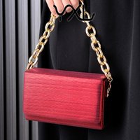Cross Border European American Style Small Square Unique Chain Evening Versatile High End Simple Shoulder Bag Man