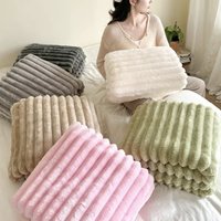 Soft Milk Fleece Blanket Plush & Cozy Throw Home Office & Travel 