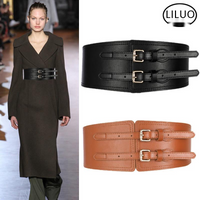 Collection Waist Versatile Belt Embellishment Waist Closure Outerwear Elastic Wide Belt Coat Suit Skirt
