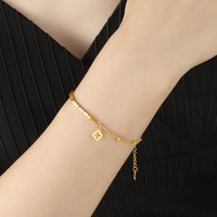Light luxury high-end niche design explosive four-leaf clover splicing bracelet