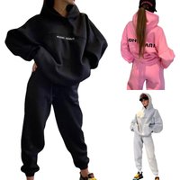 Fashion Hooded Printed Hoodie Sportswear Suit