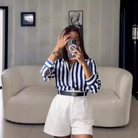 Verve Y6027 Fashion 2025 Spring Summer Versatile Striped Shirt