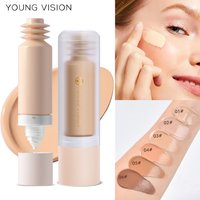 Face Foundation YOUNG VISION Bottom Press Liquid Foundation Removable Matte Not Easy To Remove Makeup Face Base Liquid