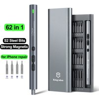 62/6 in 1 Electric Screwdriver Set Precision Handle Portable Power Tool Kits Wireless Cordless Small Bits for Phone Watch Repair