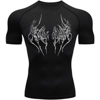 Clothing Quick Drying Fitness T Shirt Short Sleeved Sweat Wicking High Elasticity Tight Fitting Summer Training Top Outdoor