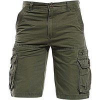 Relaxed Fit Cargo Shorts For Men - Cotton Twill Fabric, Multiple Pockets, Straight Leg Casual Summer Shorts