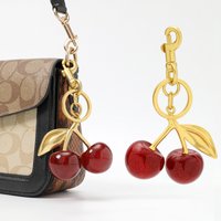 Fruit Bag Cherry Keychain Handbag Pendant Creative Gift Car Decoration