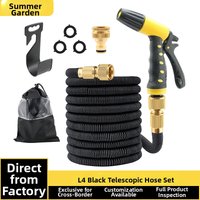 Automatic Telescopic Water Hose Magic Garden Sprinkler High Pressure Washing Car Wash Gun Flower Watering Agricultural Irrigation