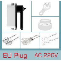 Handheld Mixer 5 Speed Stainless Steel Spiral 220V Kitchen Food Dough 6 Head Blender Egg Beaters Dough Hooks