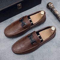 2025 Dou Male Spring New Style One Step Lazy Lefu Driving Leisure Leather Shoes Live Broadcast 771D