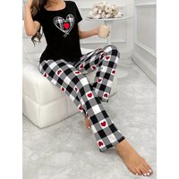 Hot Sale Casual Home Clothes Love Digital Printing