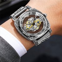 Quartz Watch Tourbillon Fully Automatic Luminous Hollow Watch Fashion Non Mechanical Watch