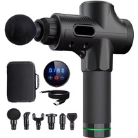 Muscle Massage Gun 6 Attachments Deep Tissue Percussion Massager Handheld Electric Body Massagers Sports Drill