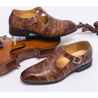 Business Casual Sandals Summer Plus Buckle Breathable Leather Shoes