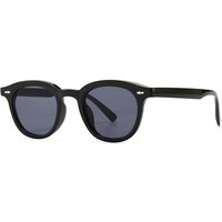 narrow frame anti-blue light flat mirror trendy street photography modern charm retro sunglasses 86374