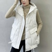 Clothing Hooded Versatile Thickened Loose Flesh Covering Jacket Mid Length Down Cotton
