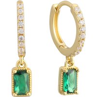 Retro Geometric Earrings For Women Square Pendant Zircon Diamond Earrings For Women Long Hollow Circle Pendant Earrings