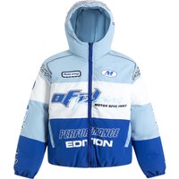 Clothing Club American motorcycle racing suit jacket autumn winter 2023 quilted thickened hooded jacket cotton coat