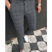 Men’s Two Stripes Check Print Lounge Pants
