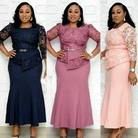 Lace Splice Dress Long Plus Dresses