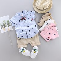Summer Outfit Short Sleeve T Shirt Shorts Set All over Print Clothing Ages 0 4 Fashion