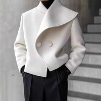 Autumn Winter European American Hot Selling Double Breasted Jacket Small Suit