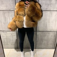 Clothing Cross Border Faux Fur Coat Stitching Imitation Winter Coat Spot