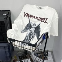 Men's clothing Short-sleeved T-shirt for boys retro design high street hiphop couple tops brand summer