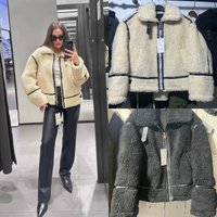Autumn Winter Fashion Loose Matching Versatile Lamb Fleece Jacket