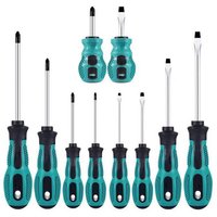 Multipurpose Handle Screwdrivers Set With Magnetic Insulated Security Repair Hand Tools Cross/Straight Type Mini Screw Driver