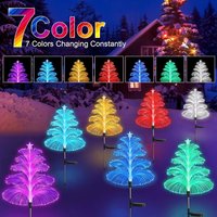 Solar Jellyfish Garden Lights IP65 Waterproof Fiber Optic Decor 7 Changing LED CE Certified Outdoor Decoration