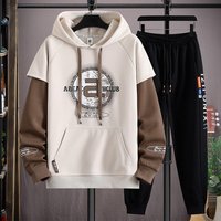 Clothing Spring autumn suit two piece casual sports suit loose super large suit hooded clothes